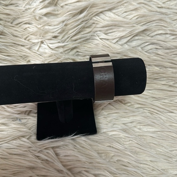 Authentic Chanel brown leather bangle bracelet✨RARE✨ - Picture 3 of 6